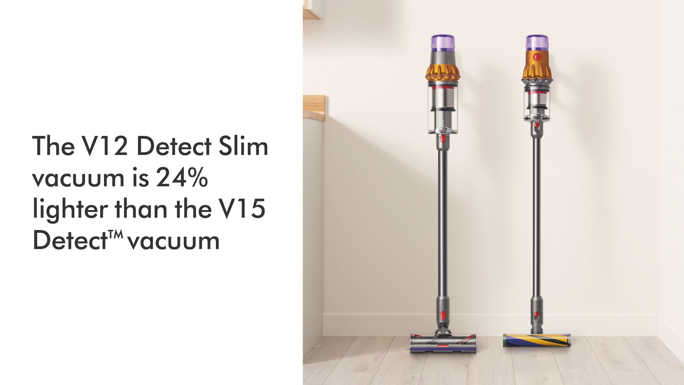 Dyson V12 Detect™ Slim Absolute vacuum in Yellow/Nickel