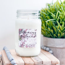 Load image into Gallery viewer, Blooming Jasmine 16oz Mason Pure Soy Candle