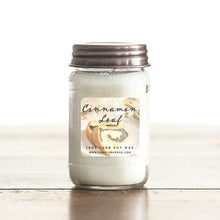 Load image into Gallery viewer, Cinnamon Loaf 16oz Mason Pure Soy Candle