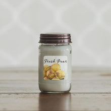 Load image into Gallery viewer, Fresh Pear 16oz Mason Pure Soy Candle