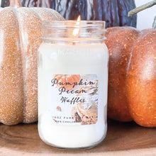 Load image into Gallery viewer, Pumpkin Pecan Waffles 16oz Mason Pure Soy Candle