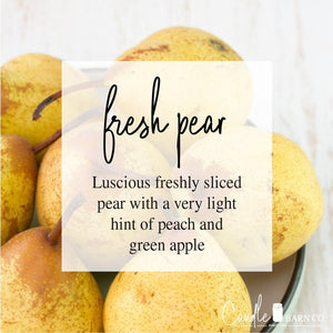 Fresh Pear 4oz Mason Pure Soy Candle