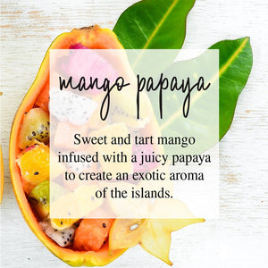 Mango Papaya 4oz Mason Pure Soy Candle