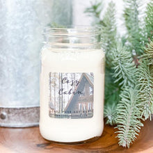 Load image into Gallery viewer, Cozy Cabin 16oz Mason Pure Soy Candle