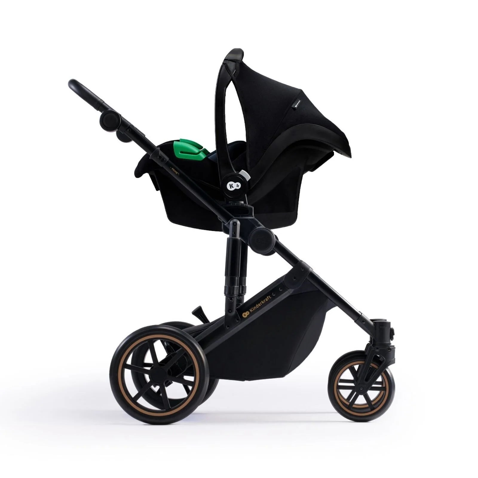 Kinderkraft 3-in-1 Mink Pro Prime 2 Travel System with Car Seat - Venezian Black