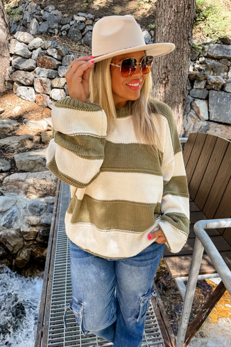 Kadie Striped Knit Sweater