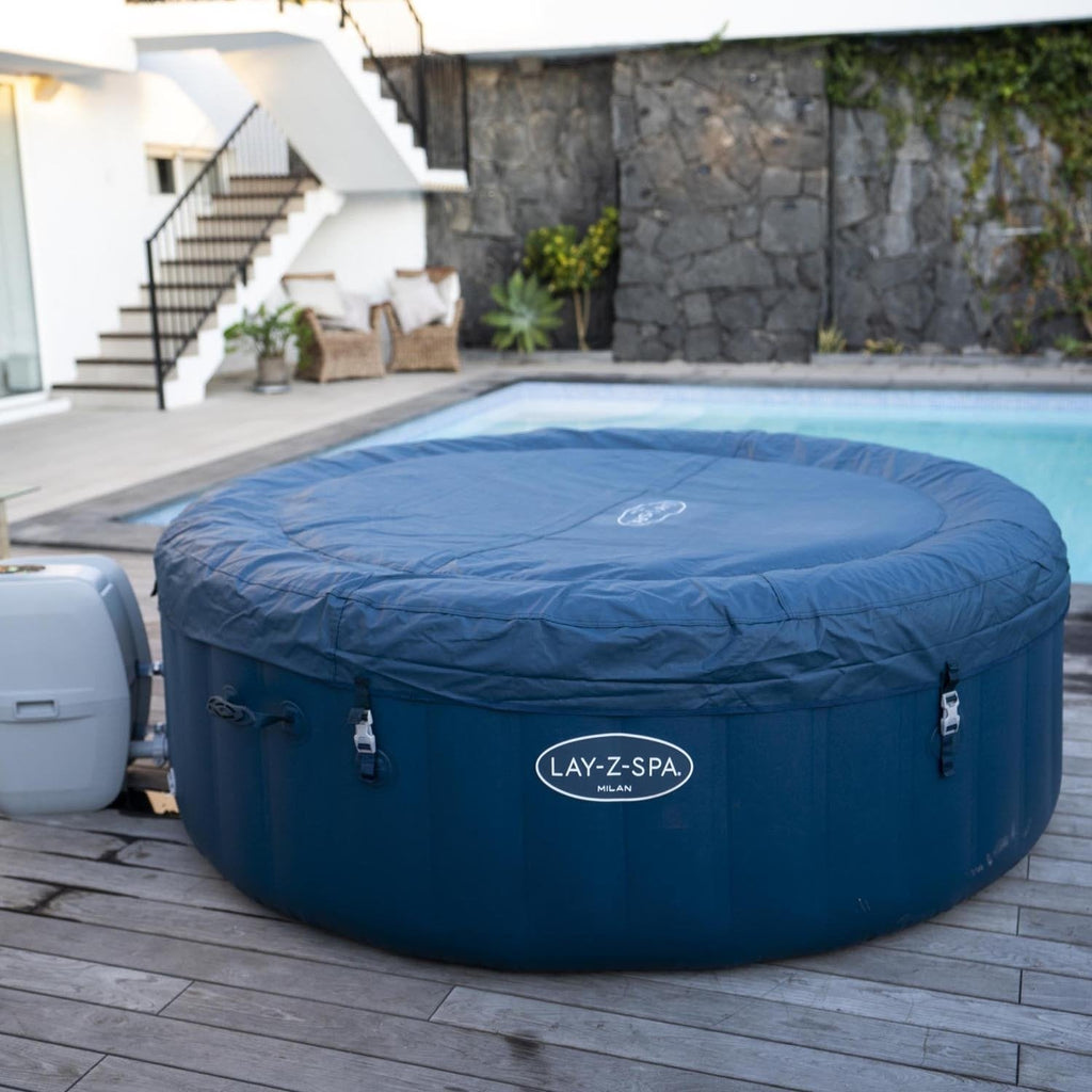 Lay-Z-Spa Milan Blue AirJet Plus Hot Tub