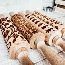 Load image into Gallery viewer, Rolling Pins With Designs For Baking and Handles