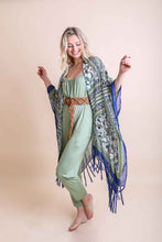 Load image into Gallery viewer, Bohemian Diamond Tassel Kimono