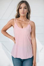 Load image into Gallery viewer, Eyelet Scoop Neck Cami