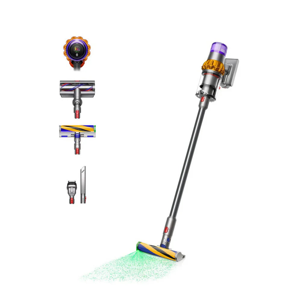 DYSON V15 Detect Absolute Cordless Vacuum Cleaner - Yellow & Nickel 447033-01