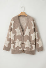 Load image into Gallery viewer, Star Button Up Long Sleeve Cardigan