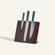 Knife Trio + Walnut Knife Block