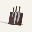Knife Trio + Walnut Knife Block