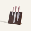 Knife Trio + Walnut Knife Block