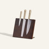 Knife Trio + Walnut Knife Block