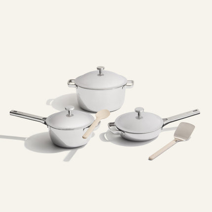 chrome titanium complete cookware set