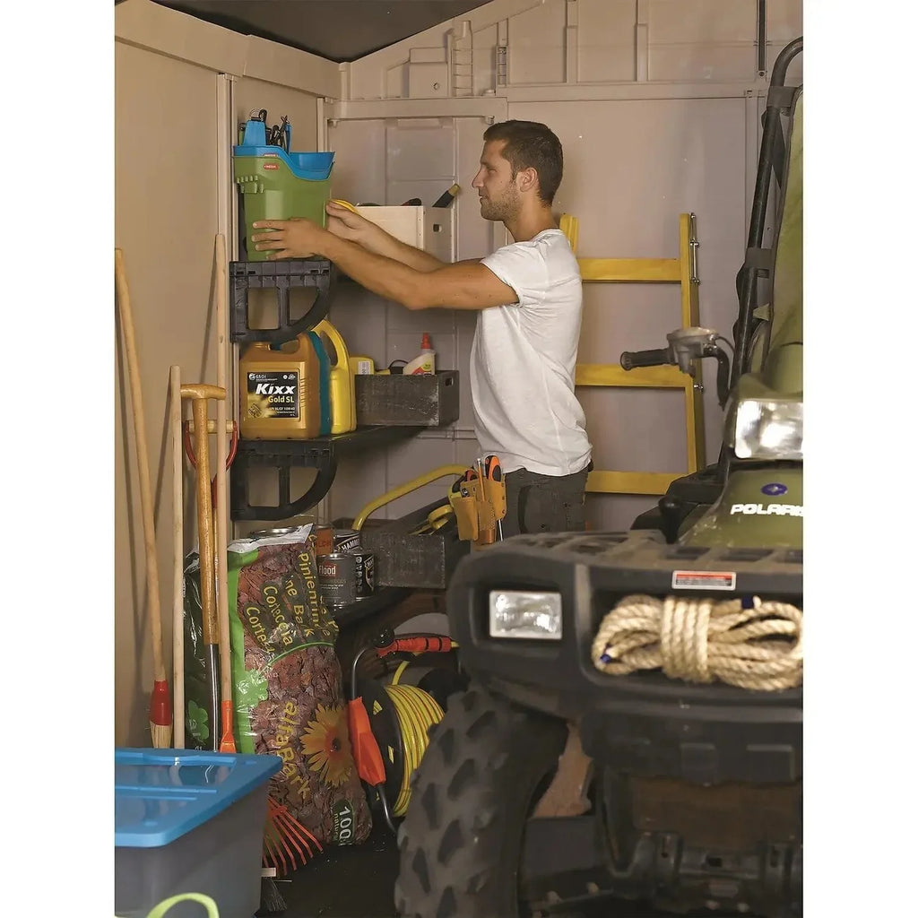 Keter 8’x11′ Factor Heavy Duty Plastic Garden Shed – Beige