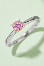 Load image into Gallery viewer, Moissanite Contrast 925 Sterling Silver Solitaire Ring