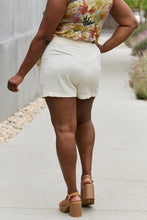 Load image into Gallery viewer, Culture Code Full Size High Waisted Paper bag Shorts in New Ivory