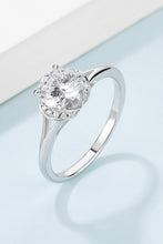 Load image into Gallery viewer, 1 Carat Moissanite 925 Sterling Silver Split Shank Ring