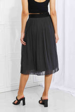 Load image into Gallery viewer, Zenana Full Size Romantic At Heart Pleated Chiffon Midi Skirt