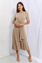 Load image into Gallery viewer, Ontheland Put In Work Wrap Knit Midi Dress
