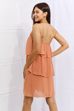 Load image into Gallery viewer, Culture Code By The River Full Size Cascade Ruffle Style Cami Dress in Sherbet