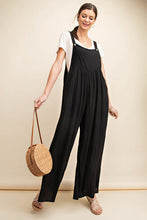 Load image into Gallery viewer, Kori America Full Size Sleeveless Ruched Wide Leg Overalls