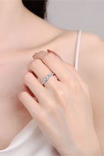 Load image into Gallery viewer, Moissanite Rhodium-Plated Ring