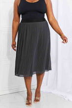 Load image into Gallery viewer, Zenana Full Size Romantic At Heart Pleated Chiffon Midi Skirt