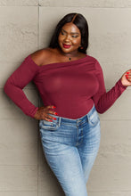 Load image into Gallery viewer, Culture Code Fall For You Full Size Asymetrical Neck Long Sleeve Top
