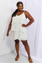 Load image into Gallery viewer, Culture Code By The River Full Size Cascade Ruffle Style Cami Dress in Soft White