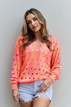 Load image into Gallery viewer, Davi &amp; Dani So Wavy Full Size Distressed Knit Sweater