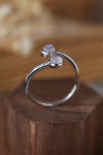 Load image into Gallery viewer, High Quality Natural Moonstone 925 Sterling Silver Toi Et Moi Ring