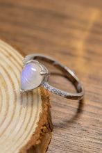 Load image into Gallery viewer, High Quality Natural Moonstone Teardrop Side Stone Ring