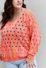 Load image into Gallery viewer, Davi &amp; Dani So Wavy Full Size Distressed Knit Sweater