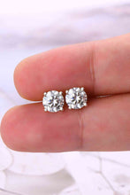 Load image into Gallery viewer, 2 Carat Moissanite 925 Sterling Silver Stud Earrings