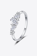 Load image into Gallery viewer, Moissanite Rhodium-Plated Ring