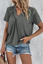 Load image into Gallery viewer, V-Neck Short Sleeve Top