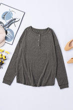 Load image into Gallery viewer, Long Sleeve Henley Top