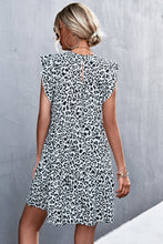 Load image into Gallery viewer, Leopard Round Neck Mini Dress