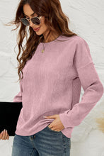 Load image into Gallery viewer, Dropped Shoulder Round Neck Sweatshirt