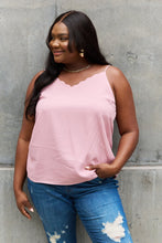 Load image into Gallery viewer, Sweet Lovely By Jen Full Size Scalloped Cami in Rosewood