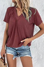 Load image into Gallery viewer, V-Neck Short Sleeve Top