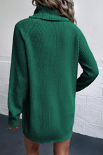 Load image into Gallery viewer, Turtleneck Sweater Dress with Pockets