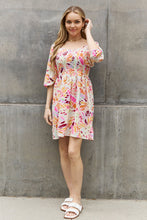 Load image into Gallery viewer, ODDI Full Size Floral Print Mini Dress