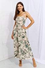 Load image into Gallery viewer, Ontheland Hold Me Tight Sleevless Floral Maxi Dress in Sage
