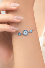 Load image into Gallery viewer, 925 Sterling Silver Artificial Turquoise Bracelet