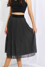 Load image into Gallery viewer, Zenana Full Size Romantic At Heart Pleated Chiffon Midi Skirt